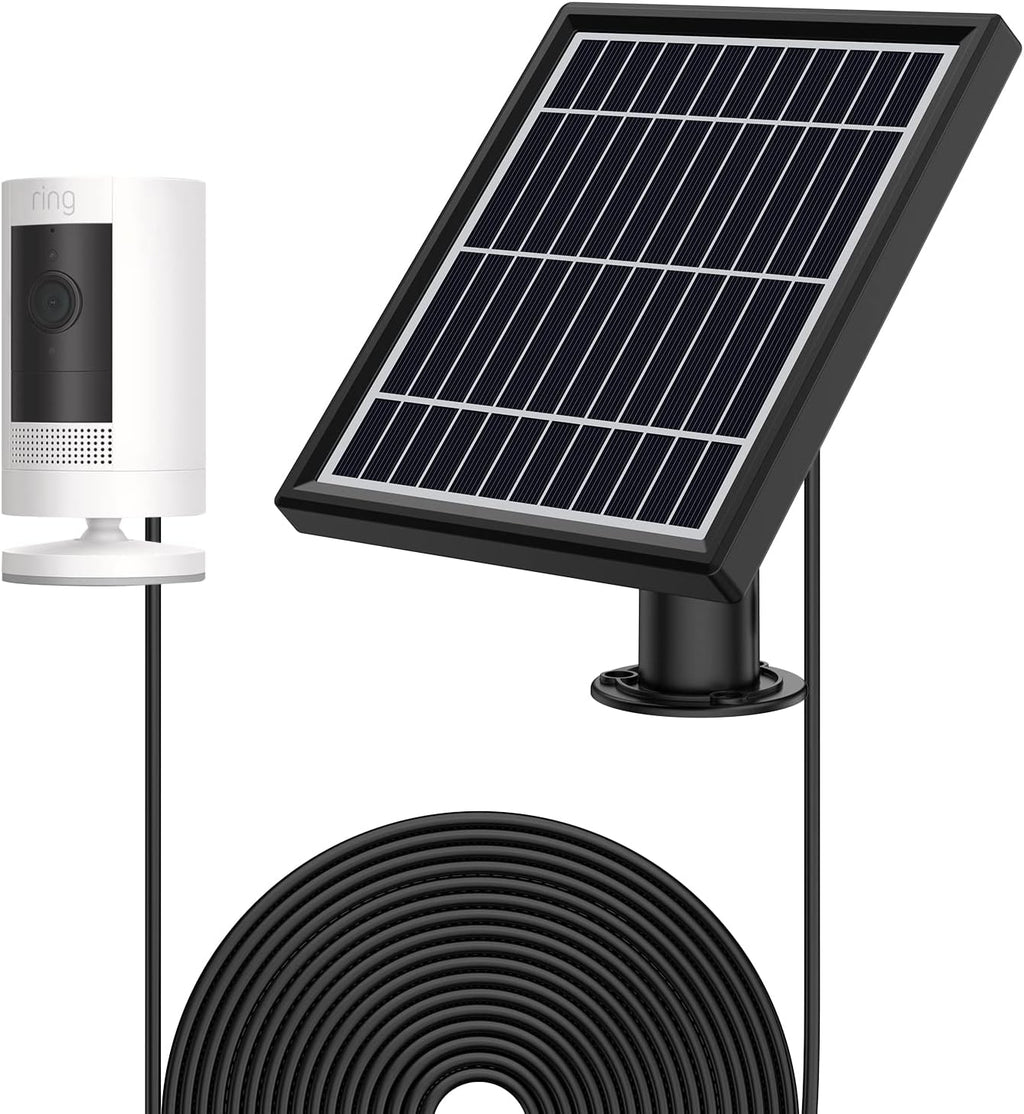 White Solar Panel with Wall Mount and Power Cable P452403
