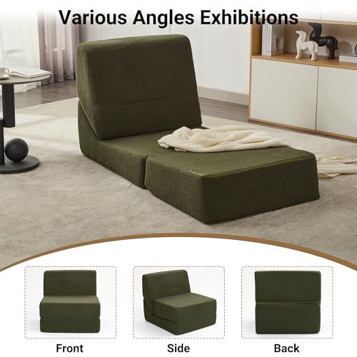 Pink Folding Sofa Bed with Memory Foam G858333