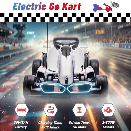24V Licensed BMW Drift Kart with Dual 200W Motors N32708