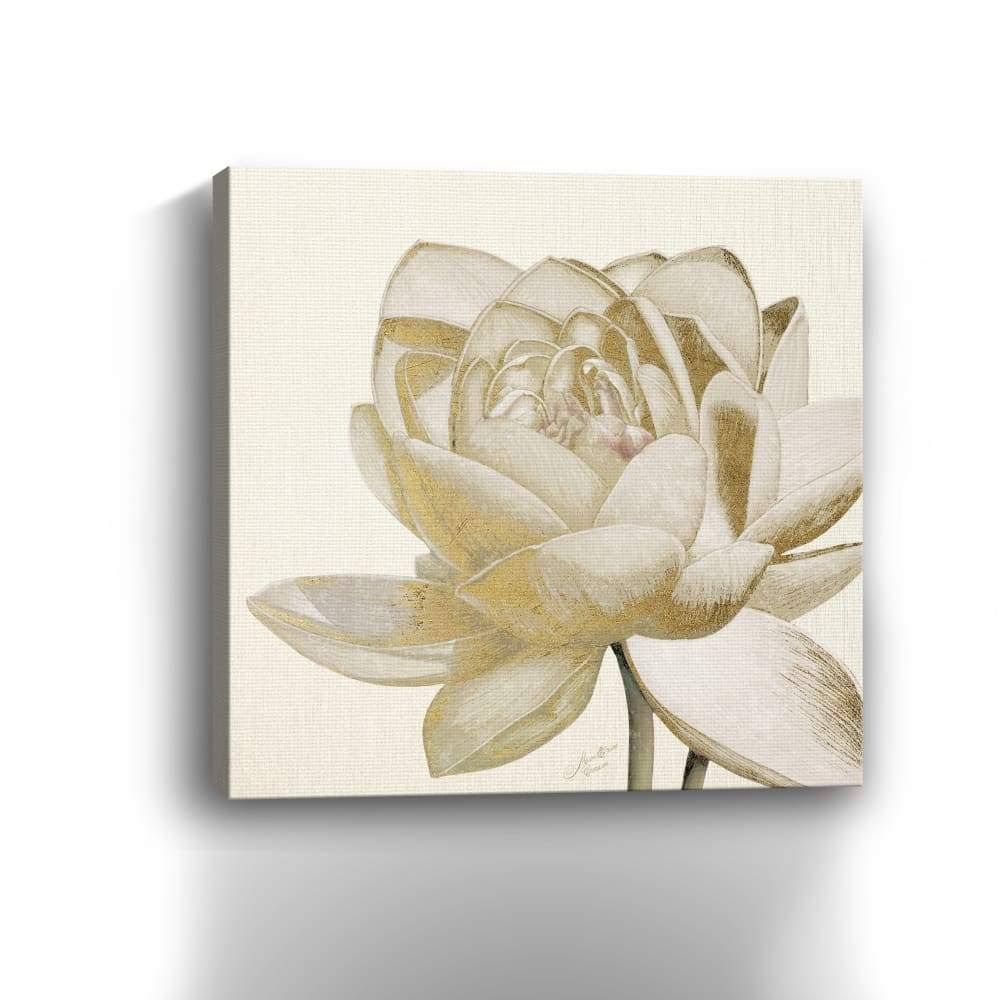 Vintage Lotus Cream II Canvas Giclee E1943