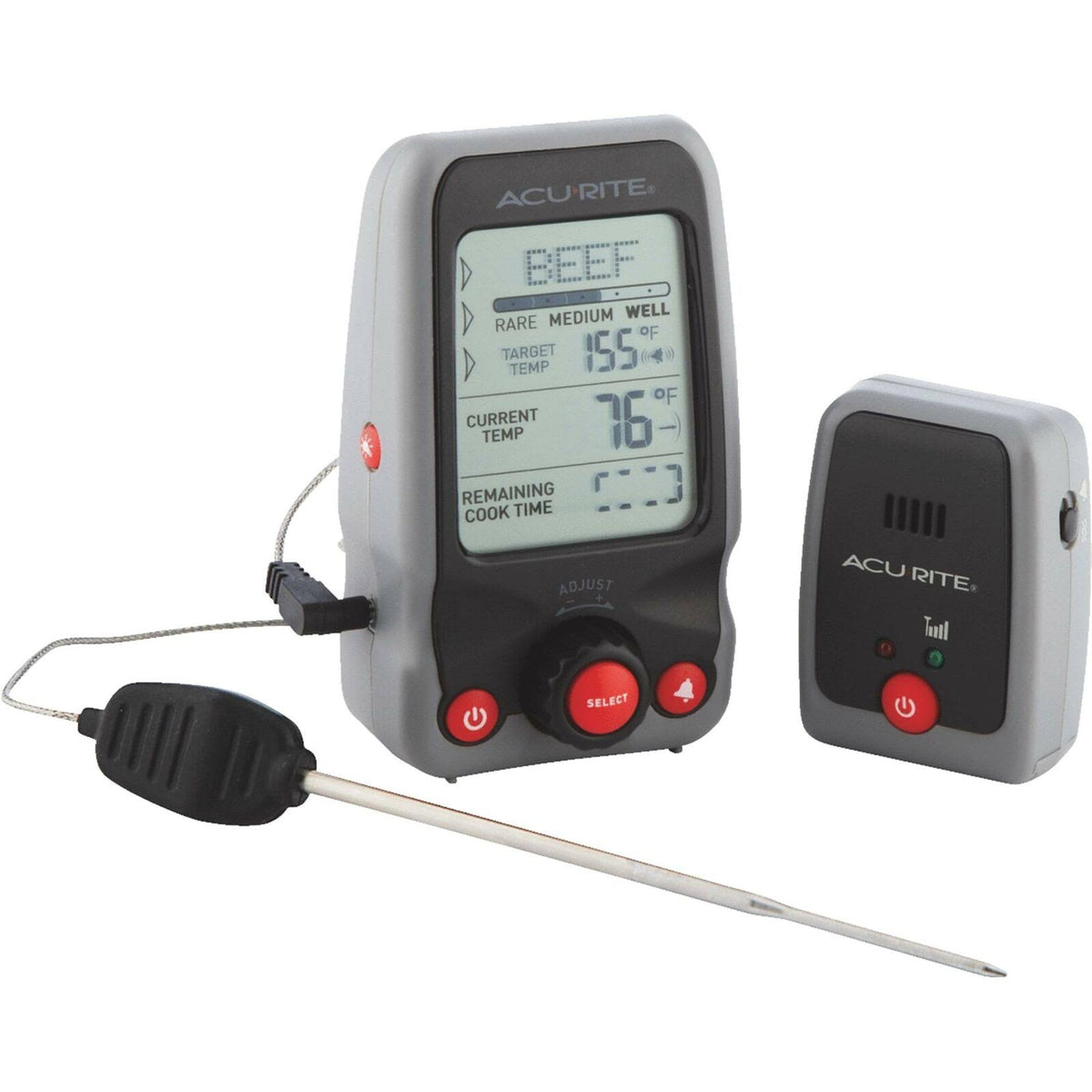 Digital Meat Thermometer & Timer with Pager D3457