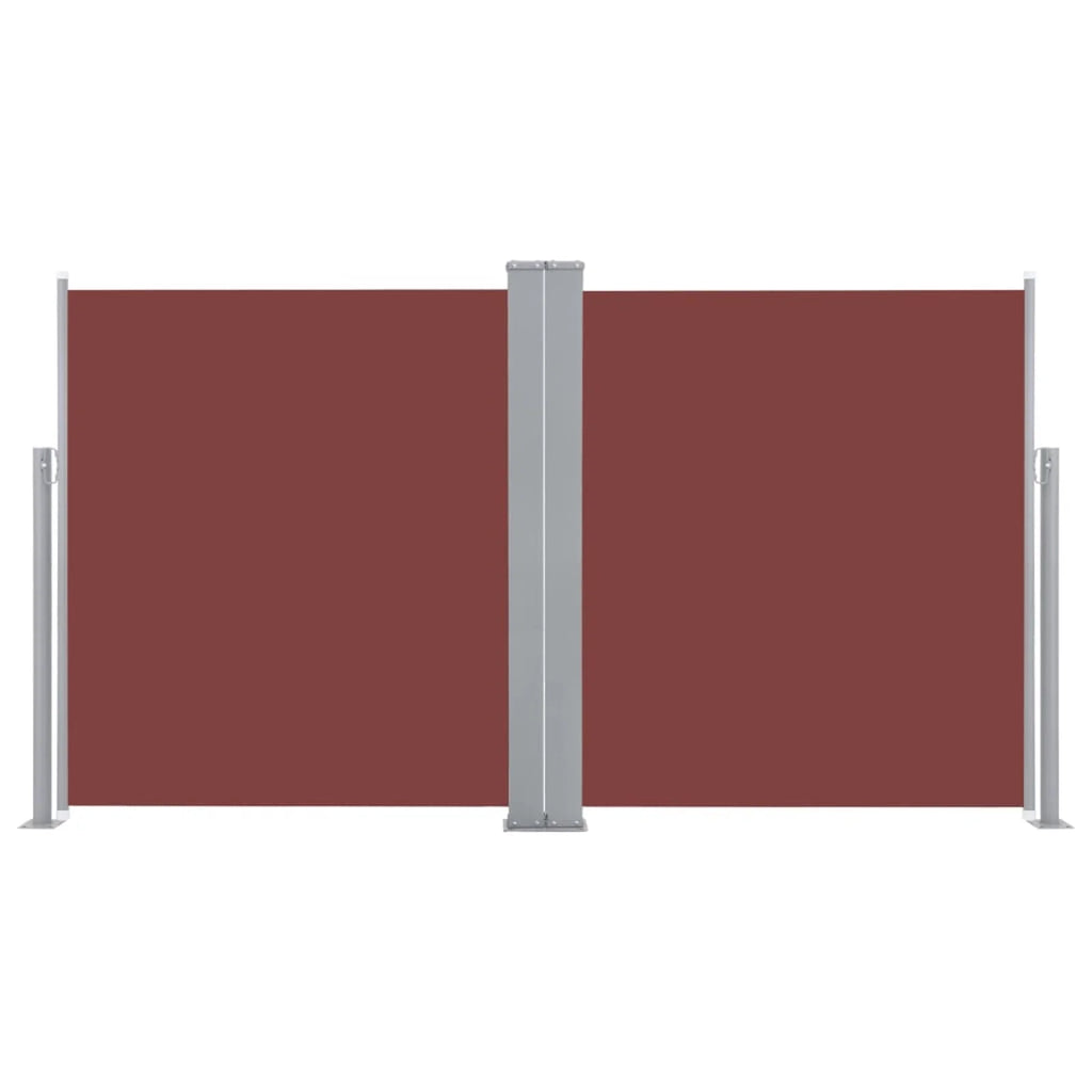 Retractable Side Awning Brown 55.1"x236.2" X619183