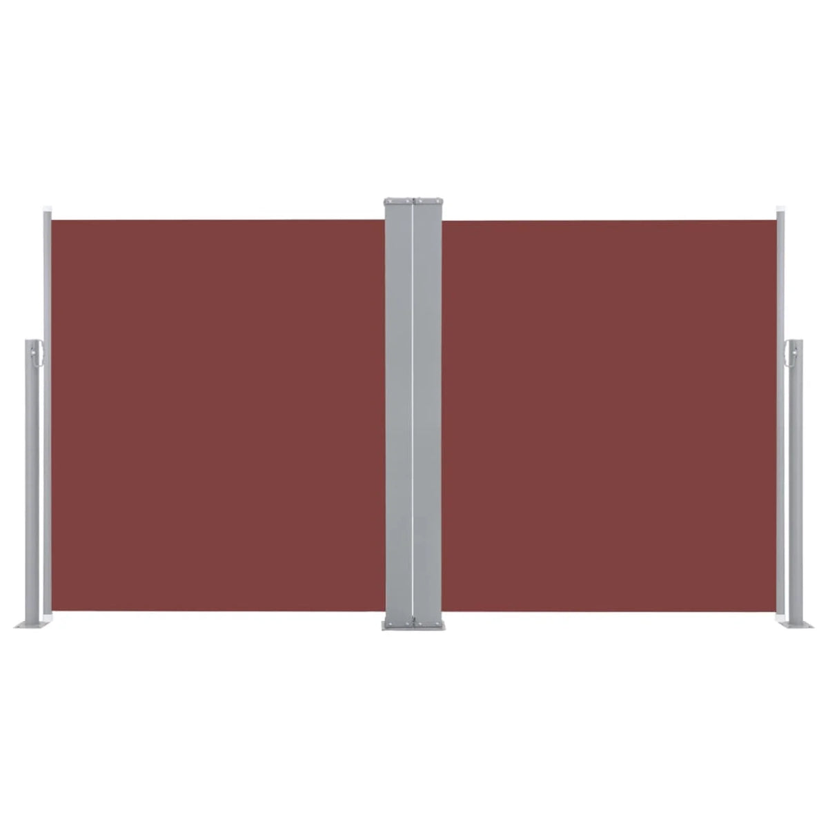 Retractable Side Awning Brown 55.1"x236.2" X619183