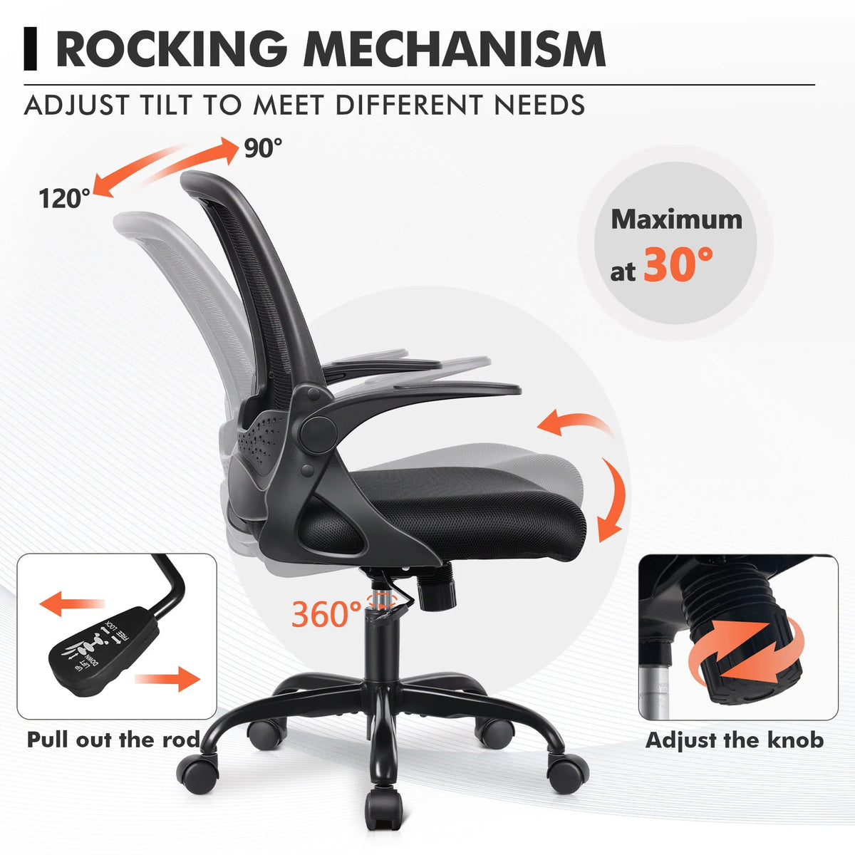 Black Ergonomic Mesh Office Chair M14891