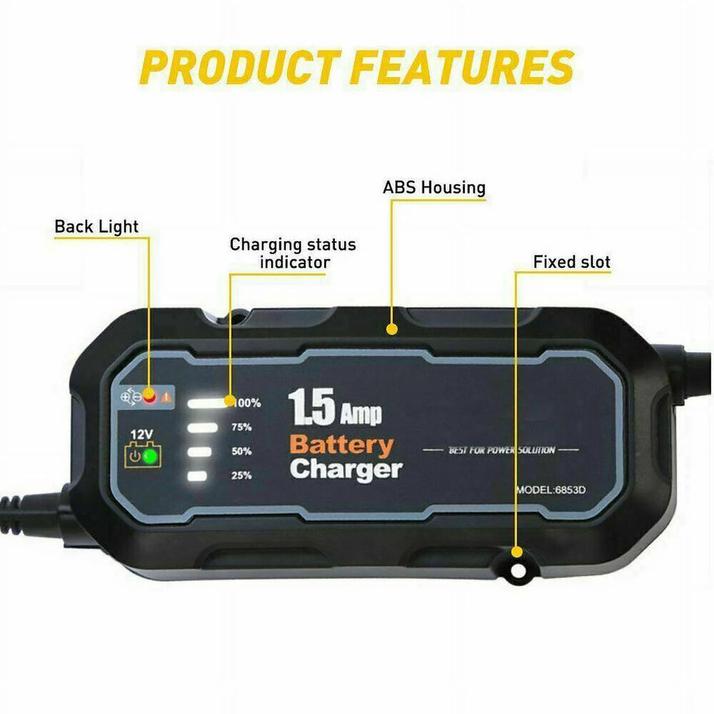 12V Smart Car Battery Charger with Digital Display Z9210