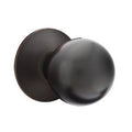Double Dummy Orb Door Knob and Modern Rose in Oil Rubbed Bronze R351