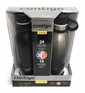 20 oz Stainless Steel Water Bottle 2-Pk Matte Black K634012