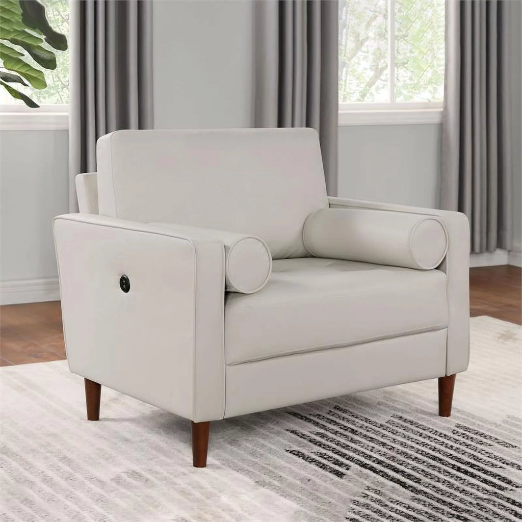 Faux Leather Chair with USB Port K274309