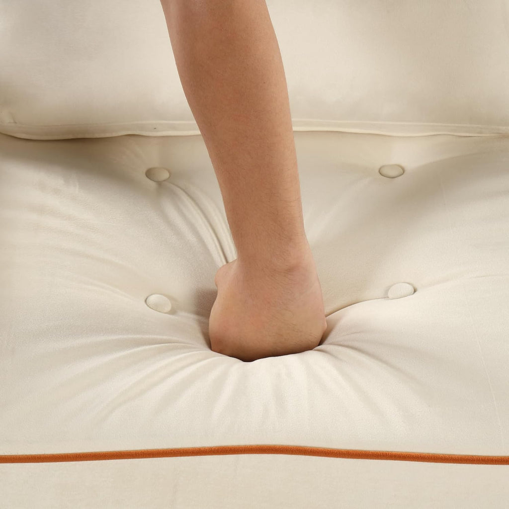 Velvet Convertible Sofa Bed with USB Charging Port F890