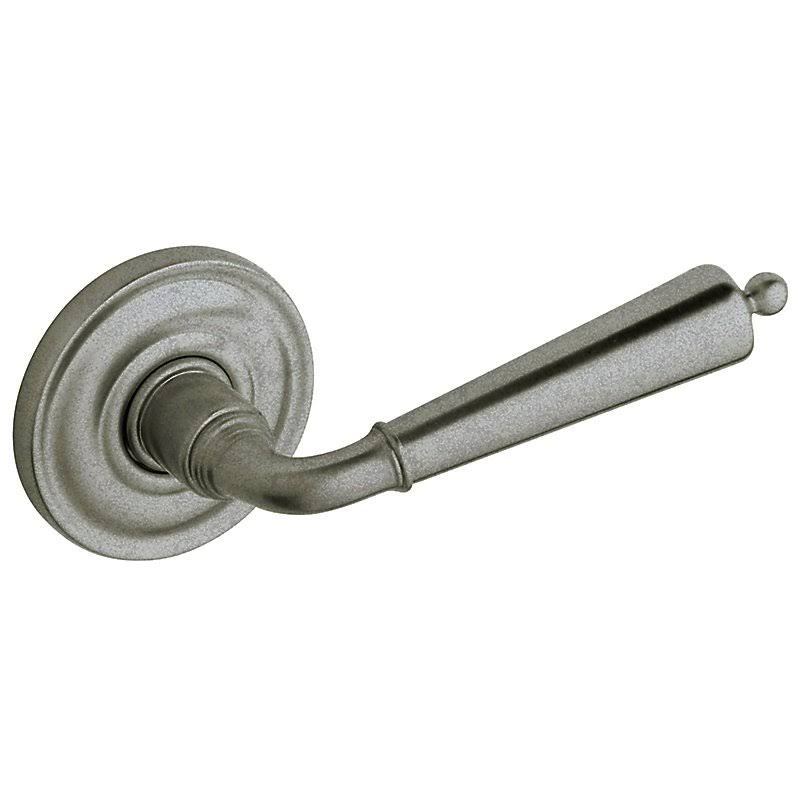 2 in. Pair of Colonial Estate Levers Without Rosettes, Distressed Antique Nickel L380