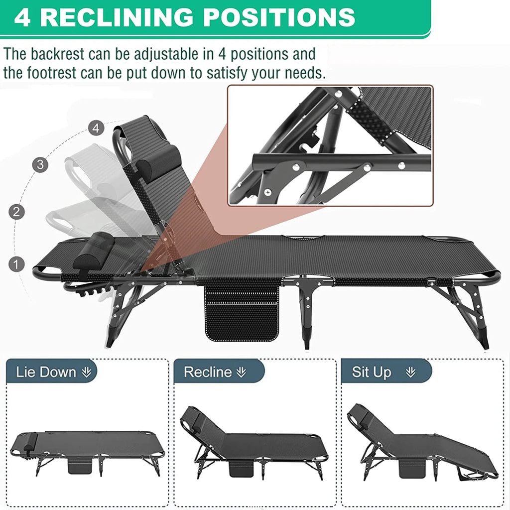 Folding Sleeping Cot with Mattress and Pillow R8491