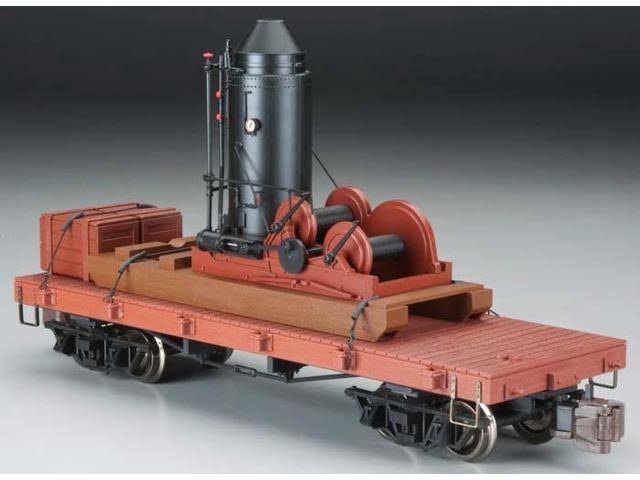 Log Skidder with Crates on 20ft Log Car E8489