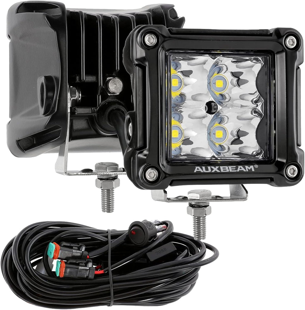 3 inch 40W 4800LM Flood Beam LED Light Pods Square Work Light Pack of 2 G103697