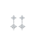 White Gold and Diamond Long Earrings Q644526