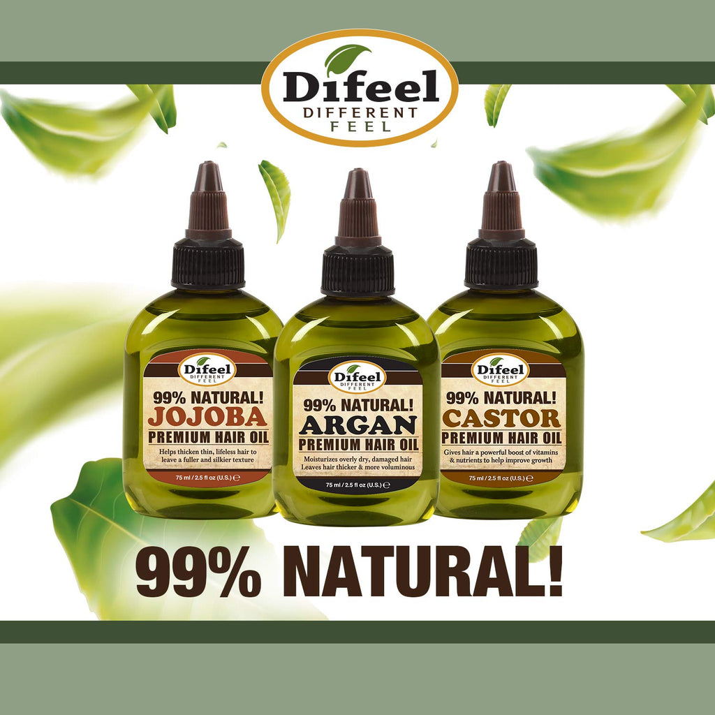 7.1 ounce 3-Pack Natural Castor Hair Oil C10103
