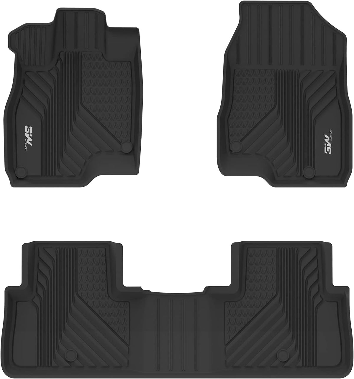 Black TPE All Weather Floor Mats Full Set B512901