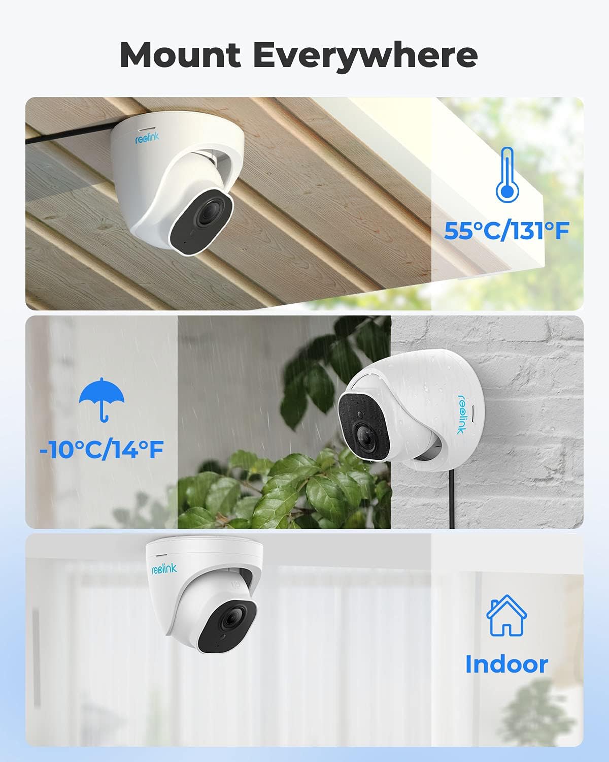 5MP PoE Dome Security Cameras with Night Vision O461666