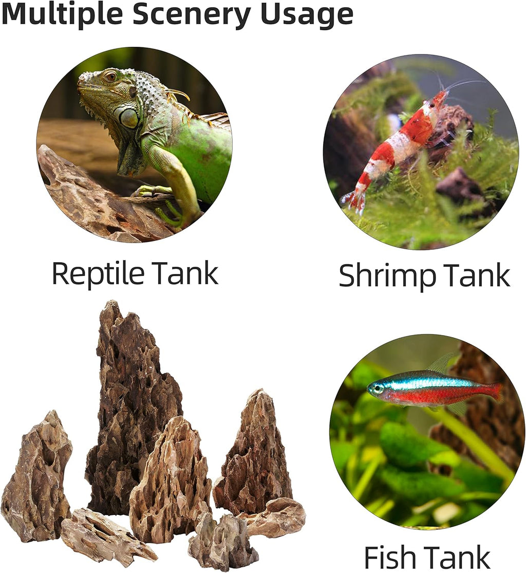 Natural Dragon Stones for Aquascaping (16lbs, 2 to 8 inches) X57024