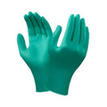 ESD Safe Powder Free Textured Green Nitrile Gloves J8653