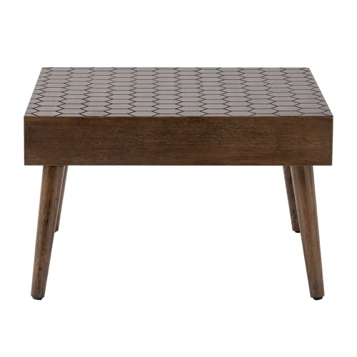 Vintage 2 Tier Wood Coffee Table with Drawers G2762