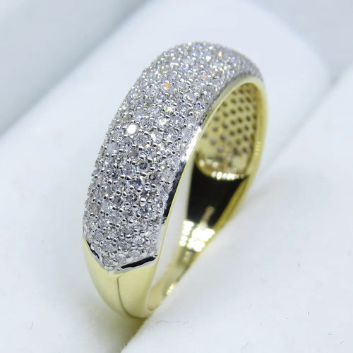 18k Yellow Gold Diamond Wedding Band Ring G549