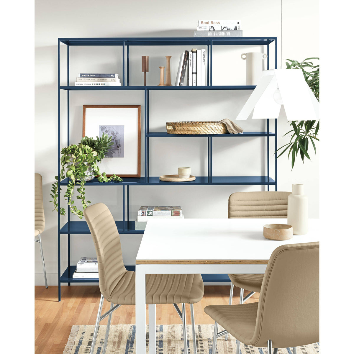 Modern Bookcase 15d 36W 72H in Saffron B468