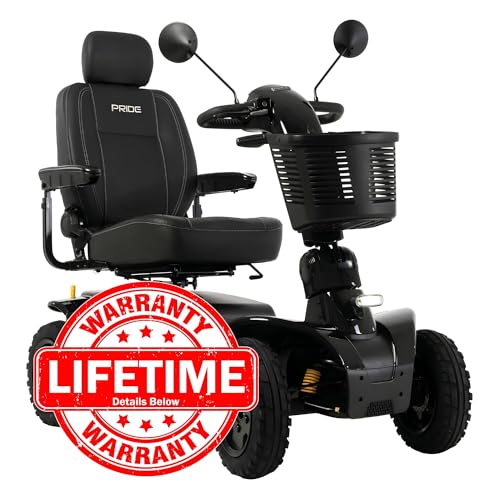 Orange Mobility Scooter, 400 Lbs Weight Capacity, 50 Ah Battery, 18"x18" Seat T36154