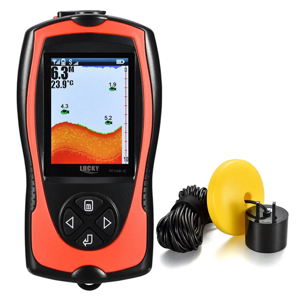 Portable Fish Finder 100M/300FT Depth Fish Alarm Wired Fish Detector L409514