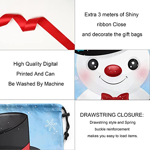 Extra Large Reusable Christmas Drawstring Gift Bags Z52834