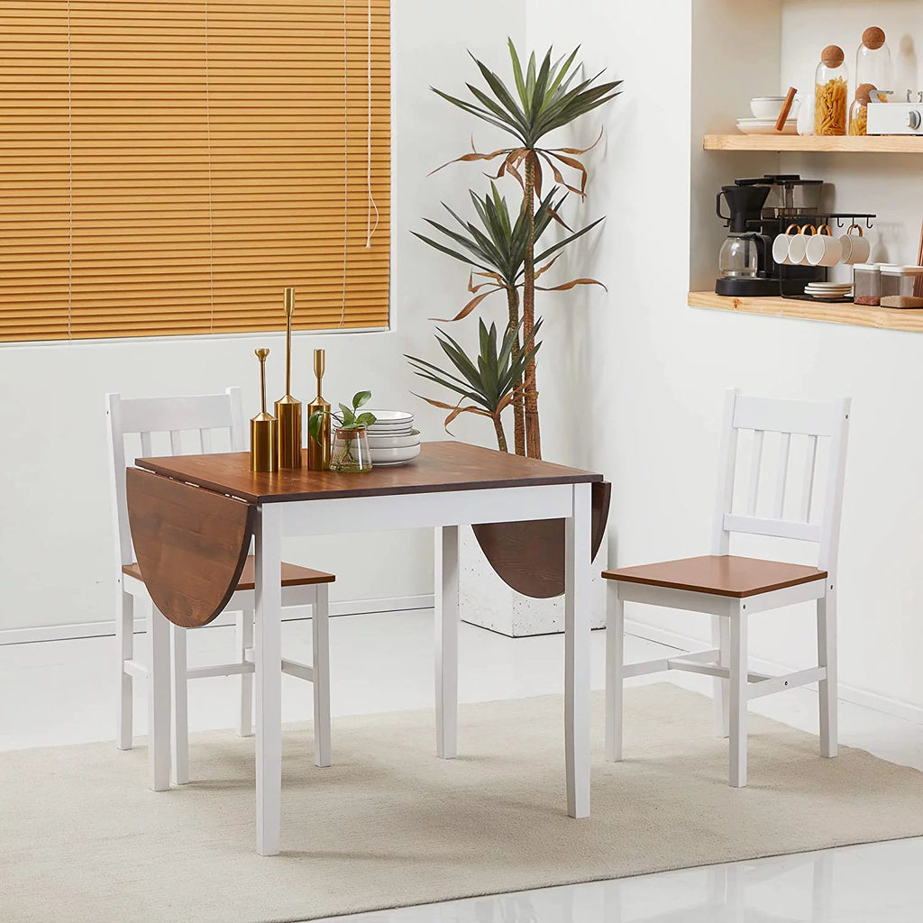 Brown Drop Leaf Solid Wood Dining Table X533