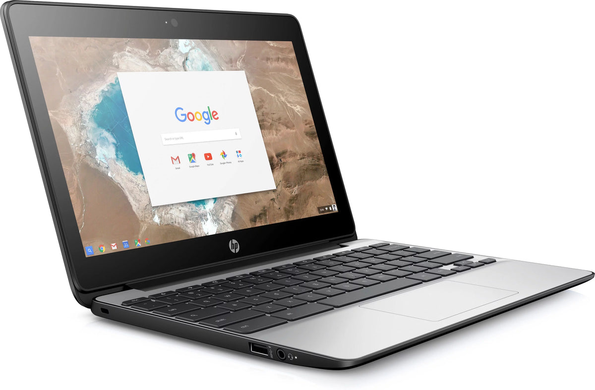 Restored 11.6" Chromebook, Intel Celeron N3060, 4GB RAM, 16GB SSD, Chrome OS, Black N643