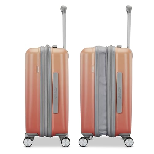Blue Hardside Expandable Luggage with Spinner Wheels, 2-Piece Set X76463