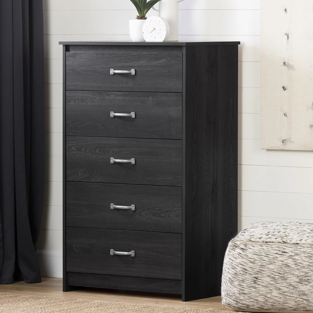 5 Drawer Weathered Oak Dresser P375964