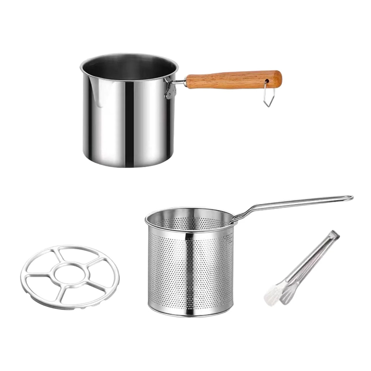 Deep Frying Pot with Strainer Basket with Handle C217652