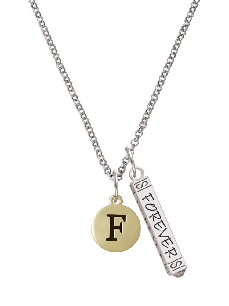 Goldtone Silvertone Charm Necklace, 23" P67003