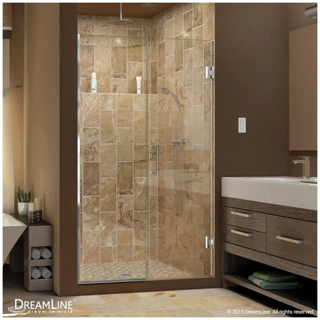 Chrome Hinged Shower Door N898610
