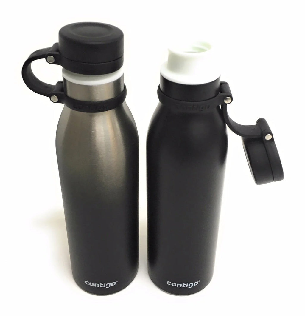 20 oz Stainless Steel Water Bottle 2-Pk Matte Black K634012