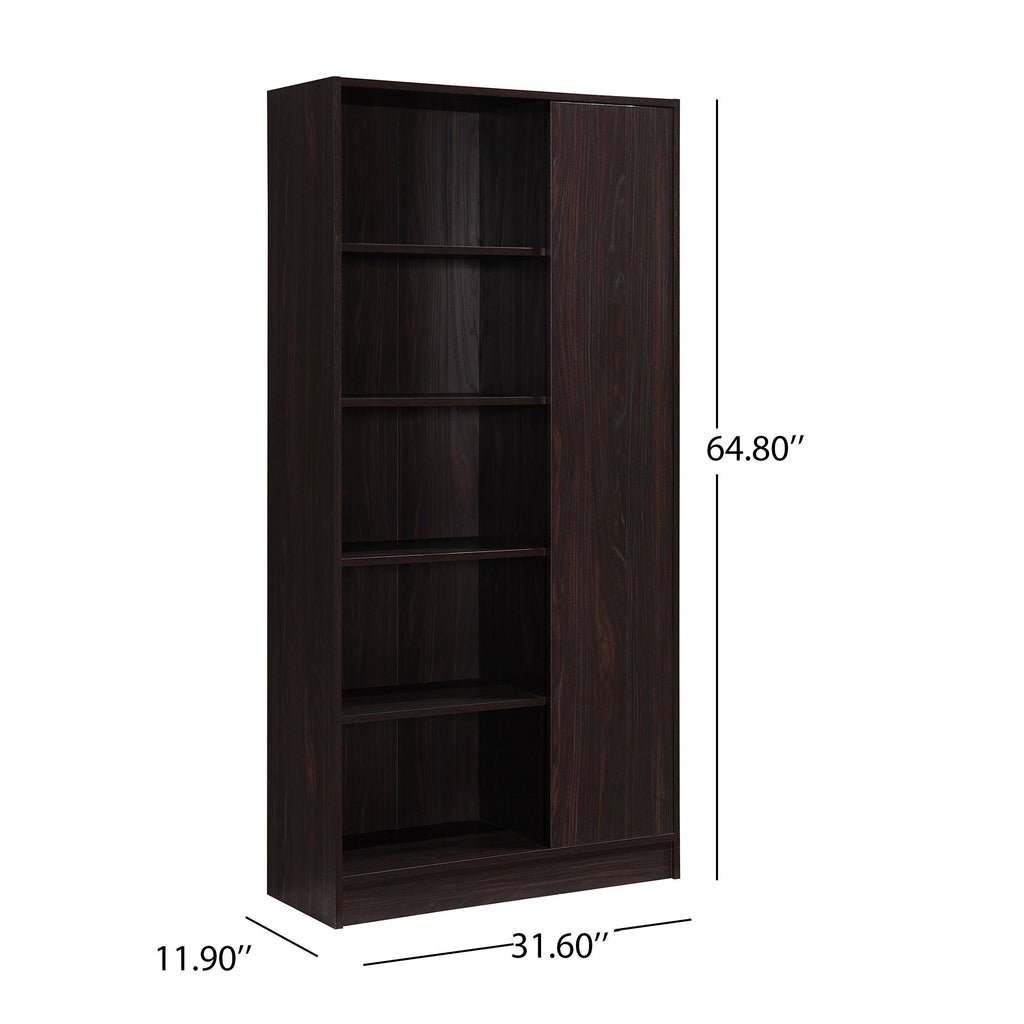 Gray Oak 2 Piece TV Stand and Bookcase Set X1596