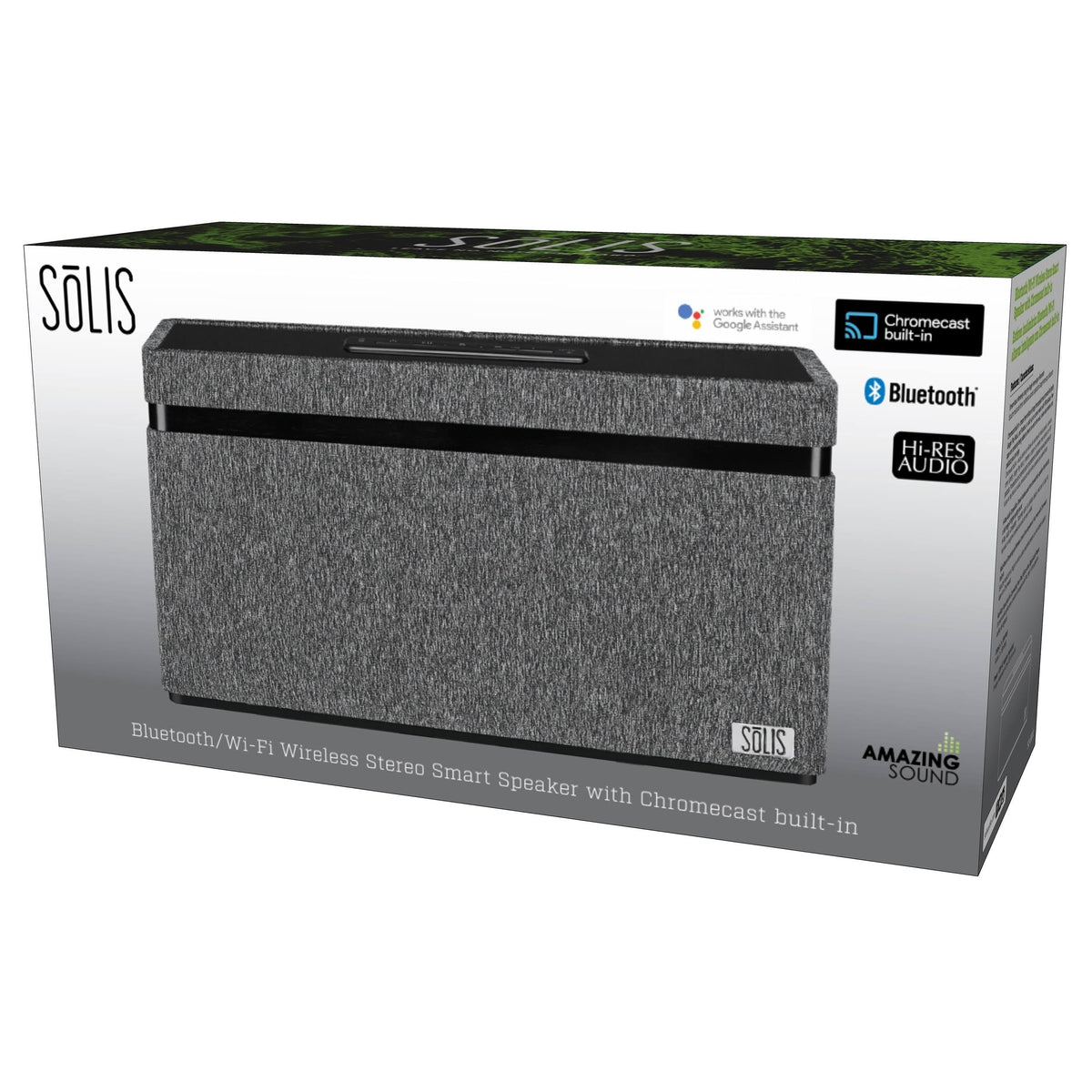 Bluetooth/Wi-Fi Wireless Stereo Smart Speaker with Chromecast Built-in I7157