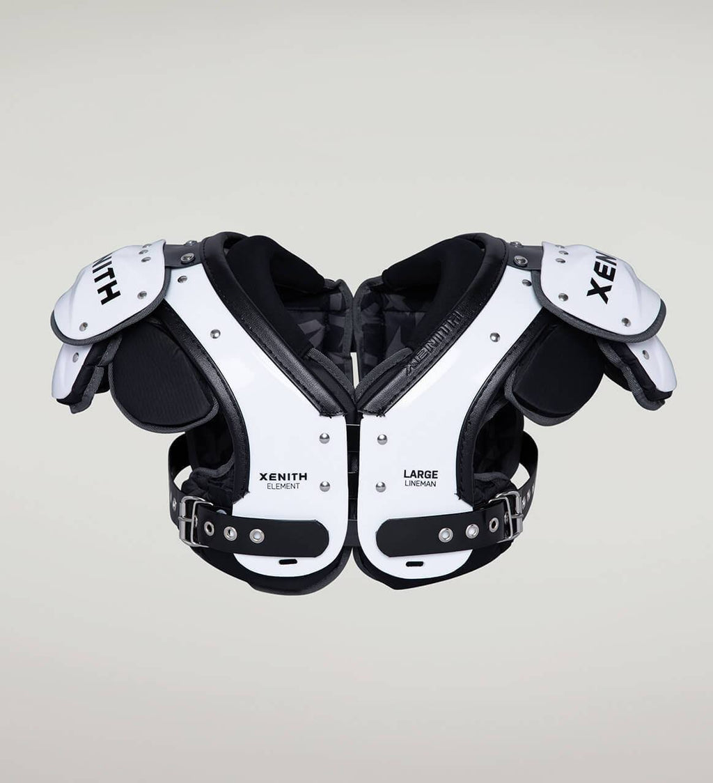 White XL Football Shoulder Pads H431