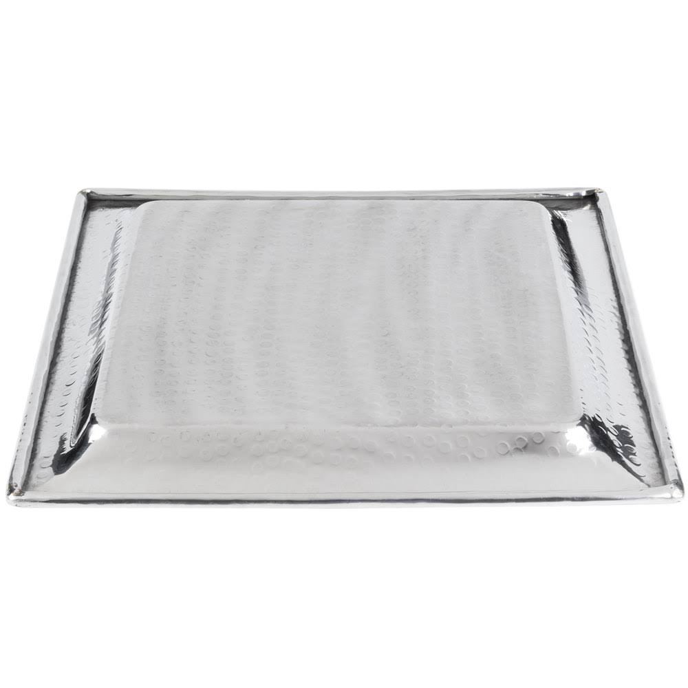 16x22 Square Hammered Tray T7314
