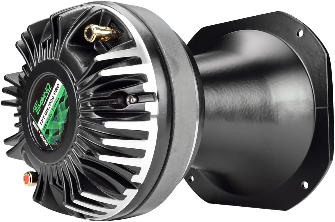 2" Exit Compression Driver Horn 8 Ohm Pro Audio Aluminum Horn Ferrite Driver Pack of 2 H127826