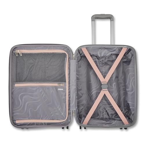 Blue Hardside Expandable Luggage with Spinner Wheels, 2-Piece Set X76463