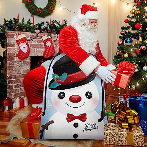 Extra Large Reusable Christmas Drawstring Gift Bags Z52834