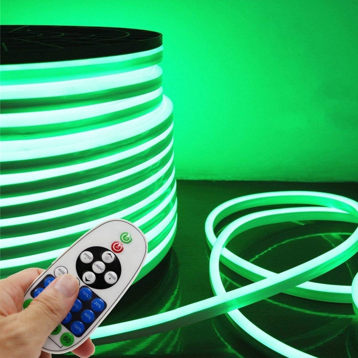 Flexible RGB LED Neon Light Strip, 60 LEDs/M, Waterproof, 98.4ft/30m B909