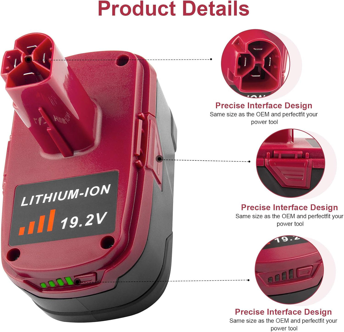 6000mAh 19.2V Lithium Battery (2 Packs) T320675