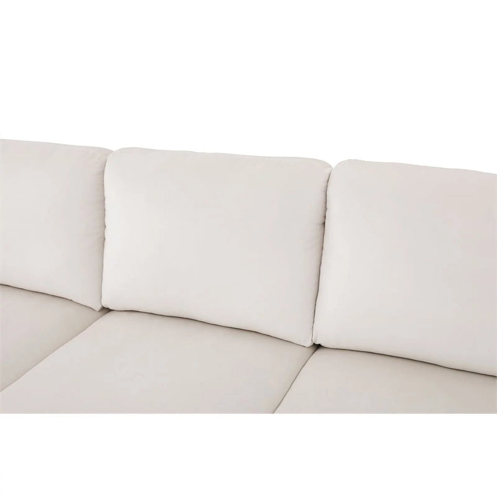 Cream White Sectional Sofa B580
