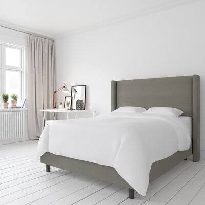 California King Gray Bed X2500