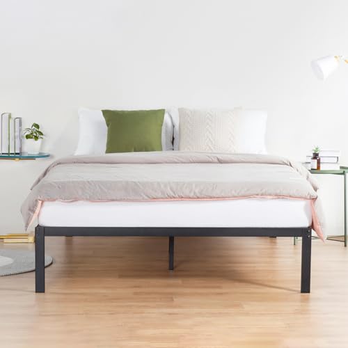 18 Inch Tall Heavy Duty Steel Slat Bed Frame Full Black H95253