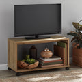 Rustic Weathered Oak Finish TV Cart P80409